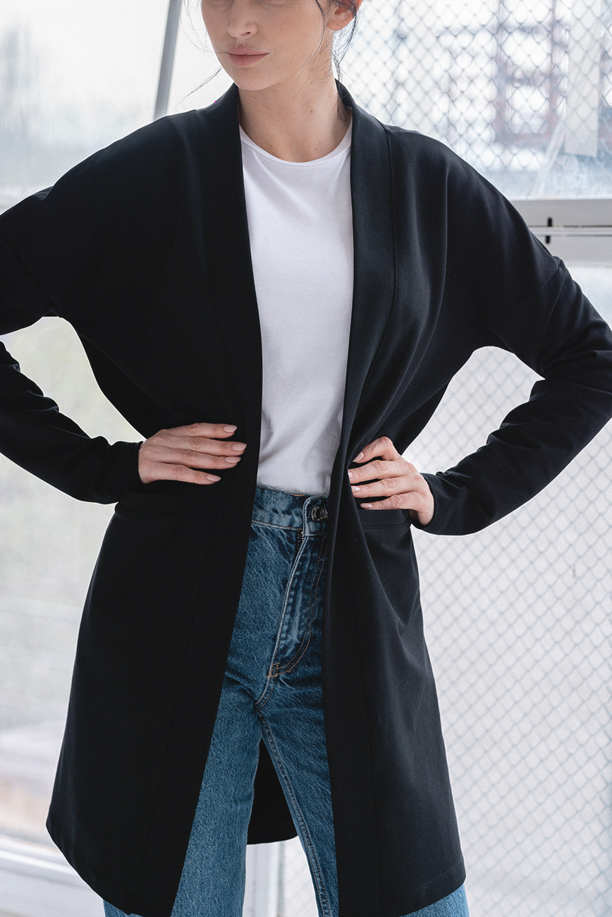 KARDIGAN THIS IS IT black rozm. S, M, L (ostatnie sztuki)