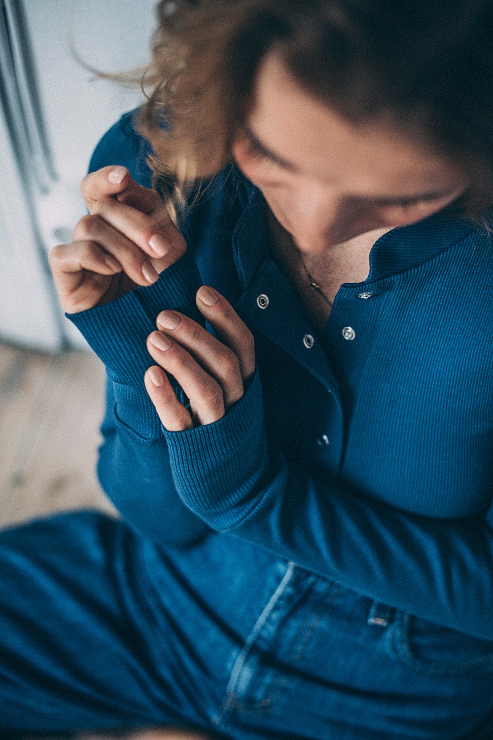 BY THE WAY LONGSLEEVE vintage blue
