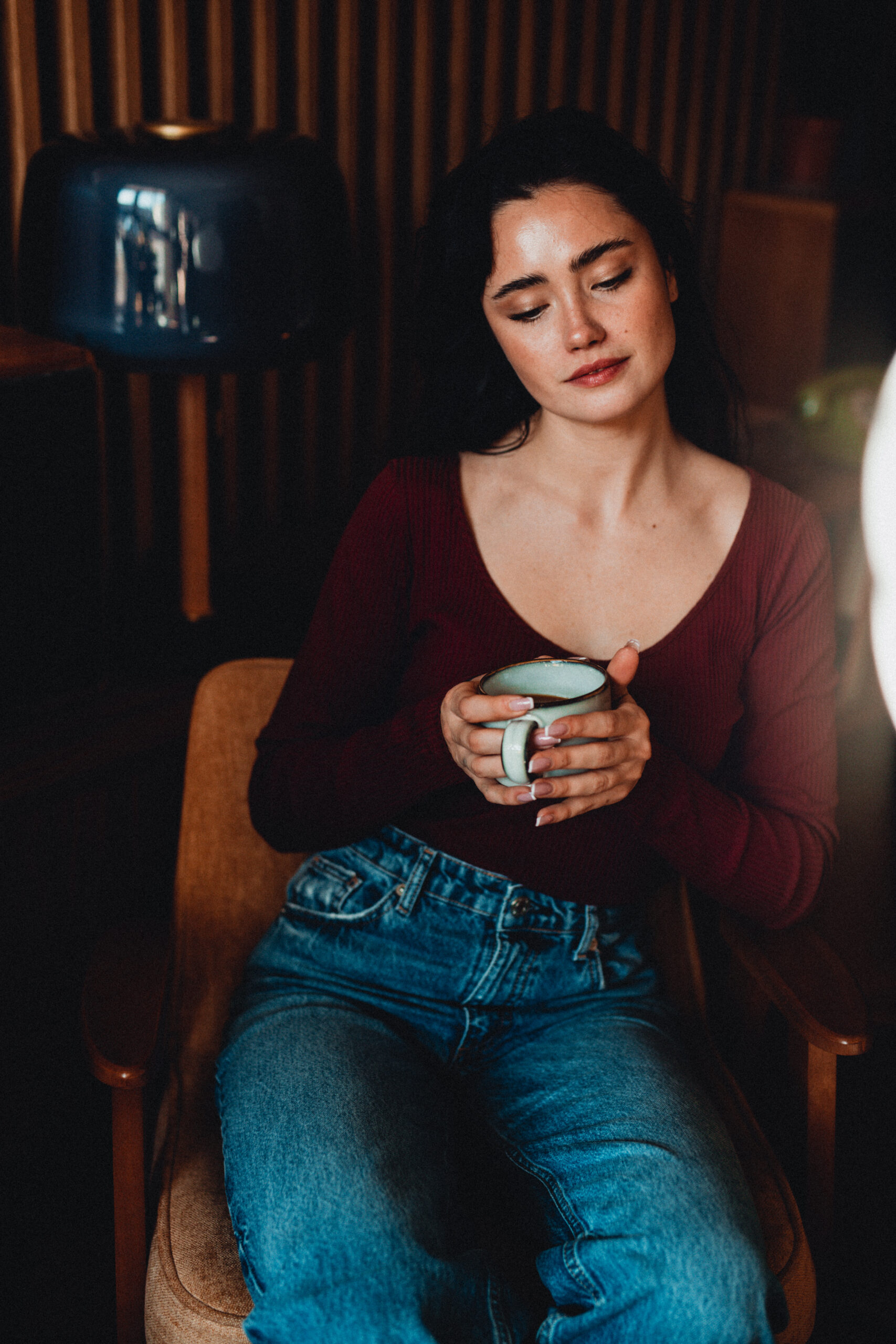 GRACE LONGSLEEVE bordeux wine rozm. S i M (brak skaz, ostatnie sztuki)
