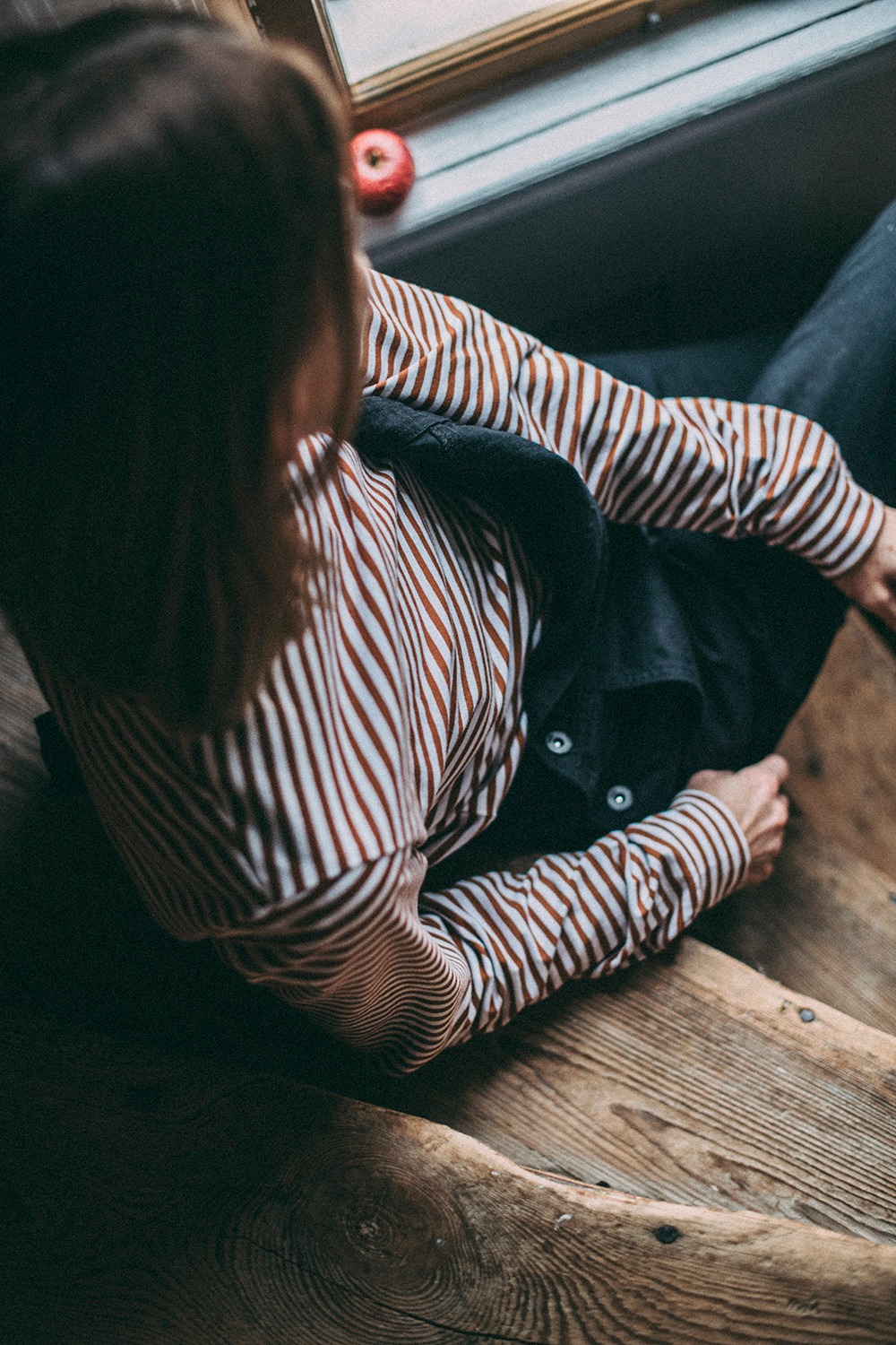MORNING OUT LONGSLEEVE XS, S, M, L caramel stripes (brak skaz, ostatnie sztuki)