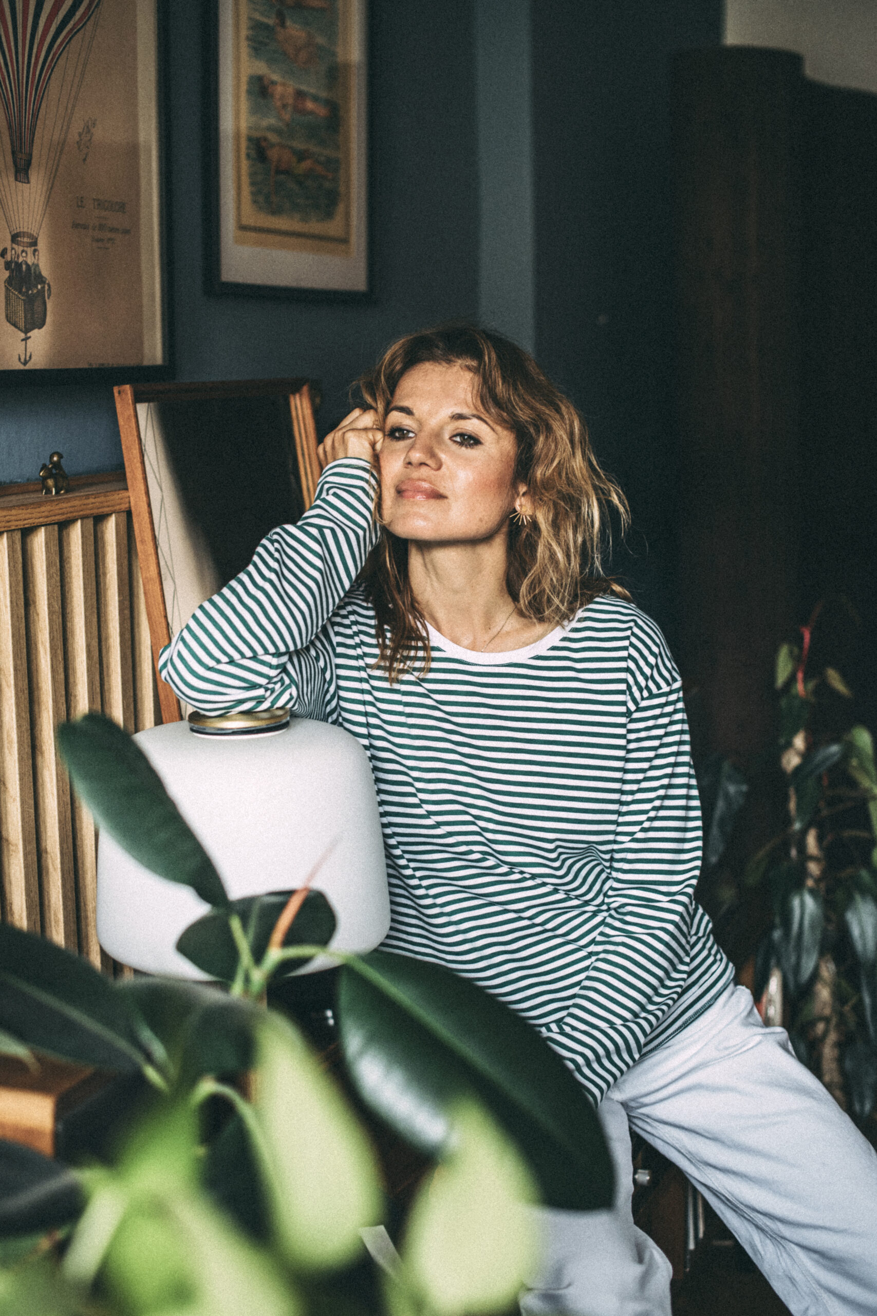 FEEL FREE LONGSLEEVE green stripes rozm. XS, S (ostatnie sztuki)