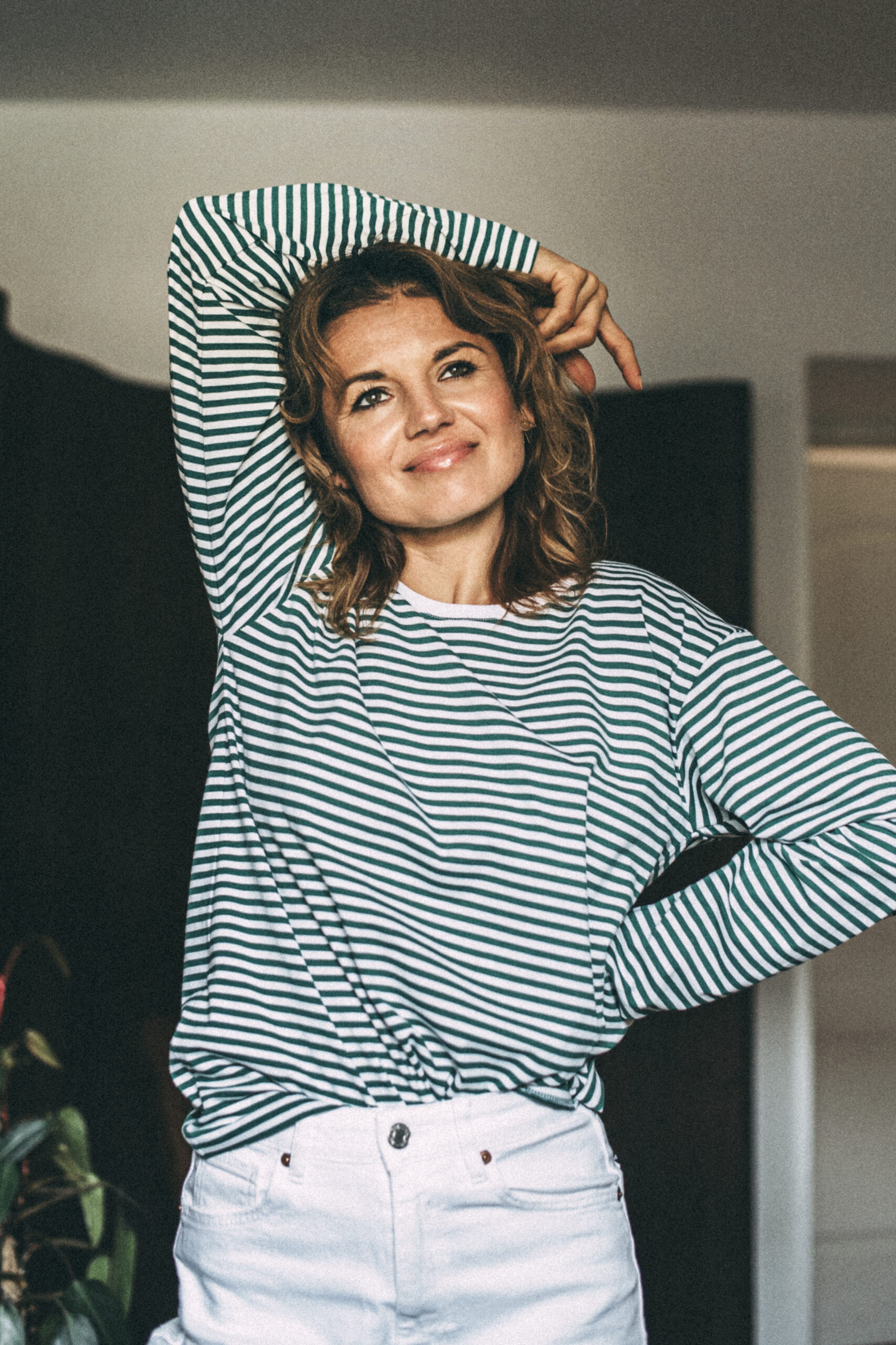 FEEL FREE LONGSLEEVE green stripes rozm. XS, S (ostatnie sztuki)