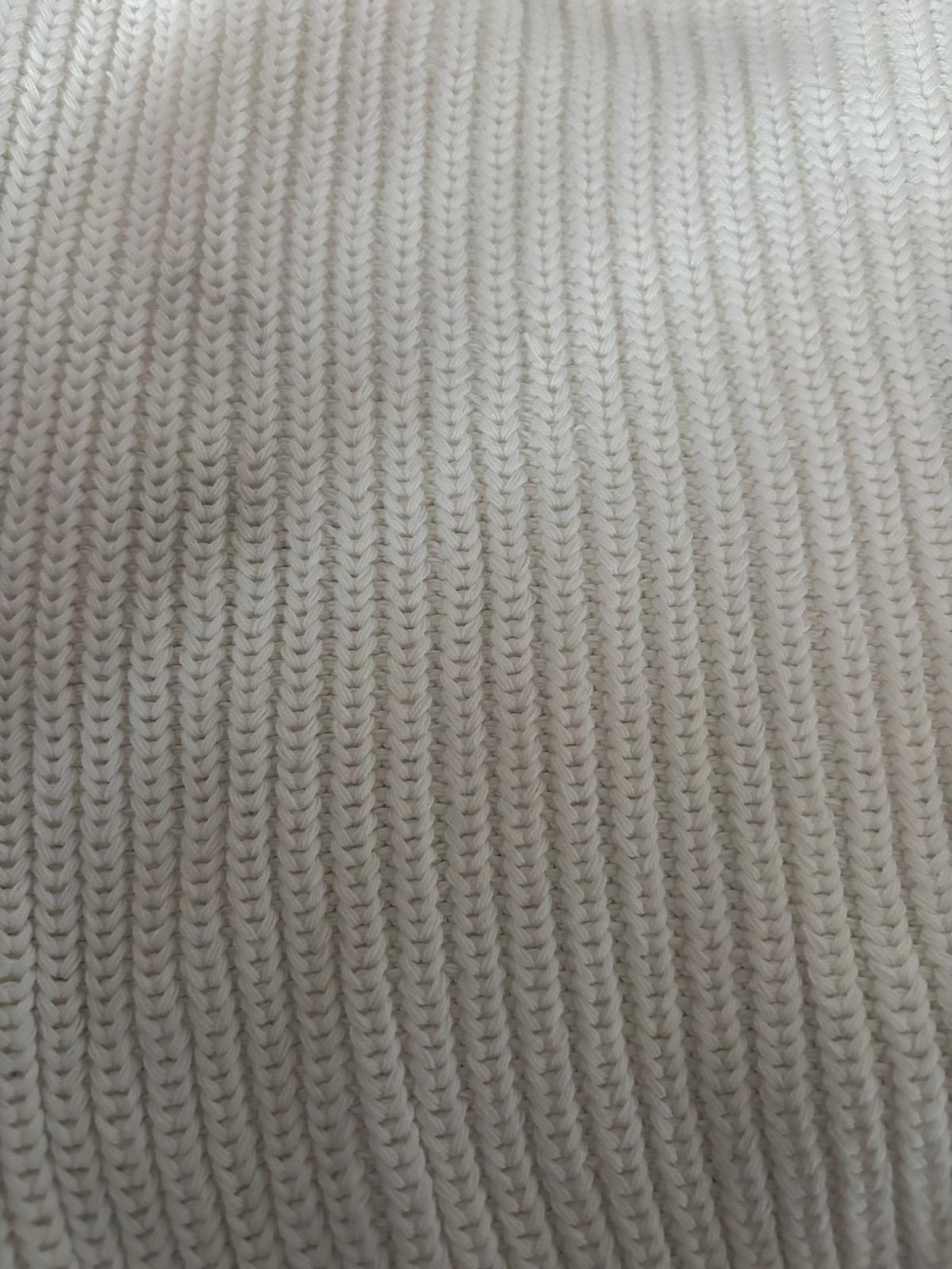 Kardigan MIĘDZY SŁOWAMI cream white rozm. M/L (wada dziania)