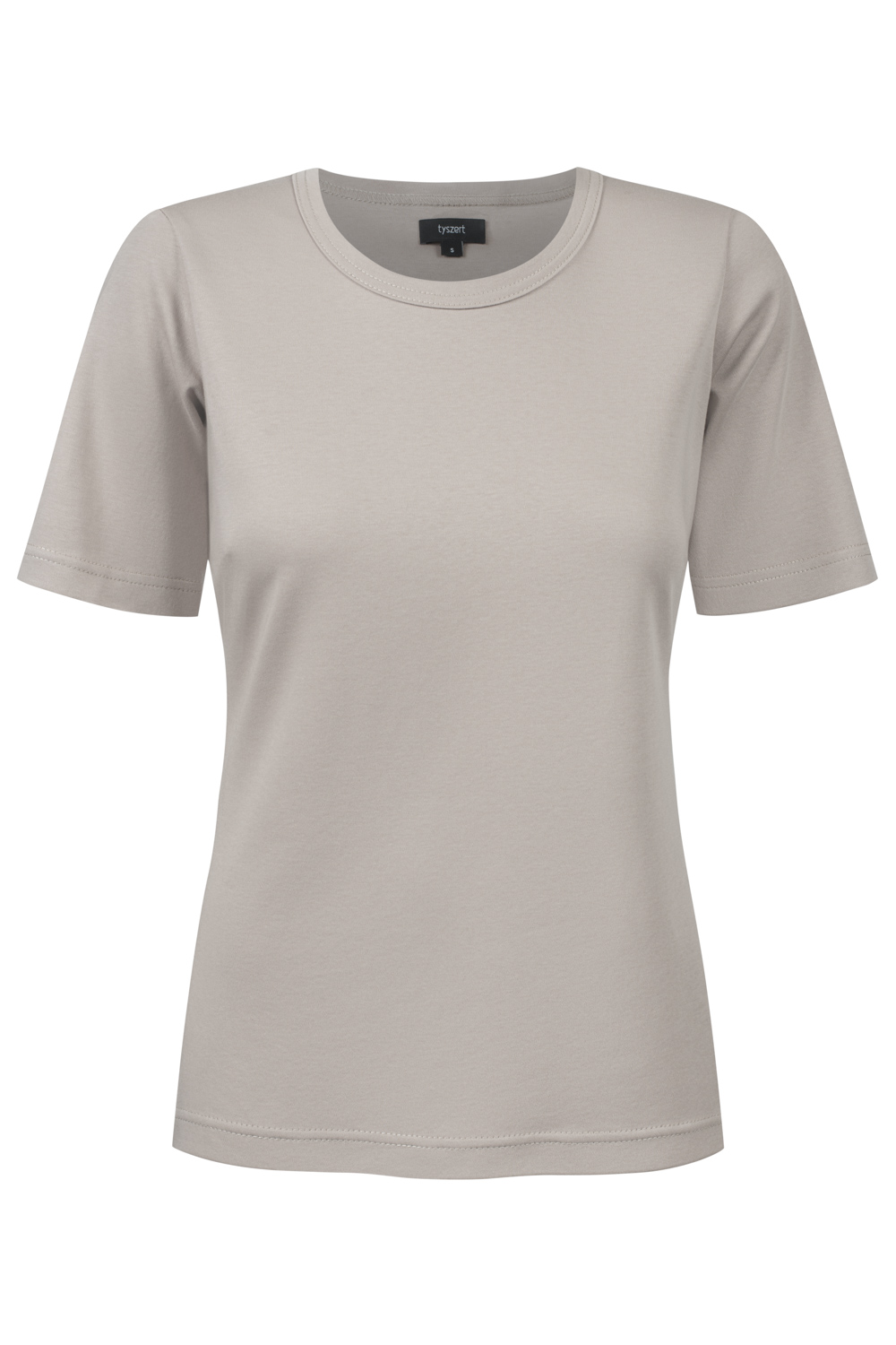 TEE TIME dopasowany T-shirt nude