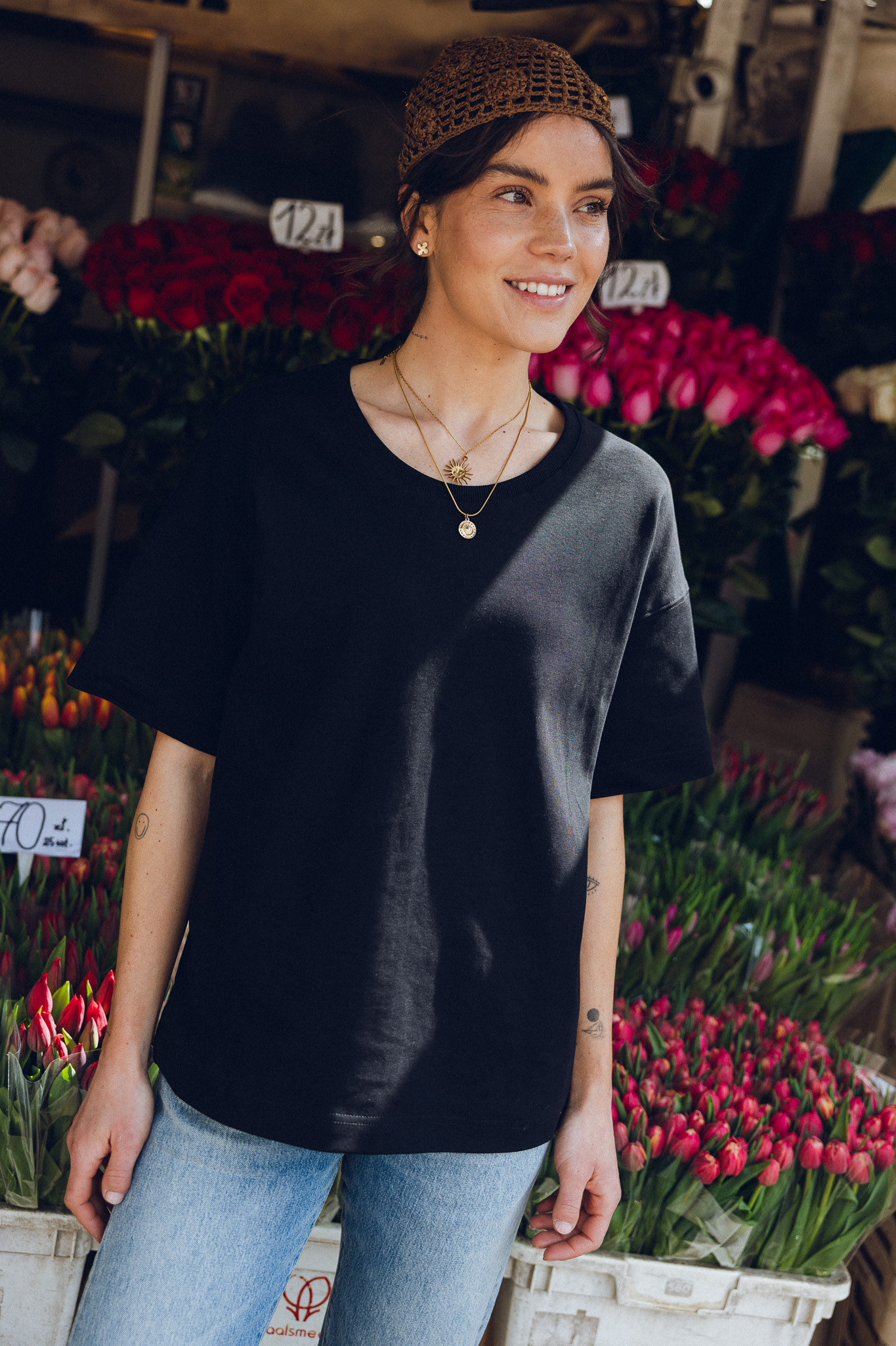 ZOSIA Tshirt oversize czerń