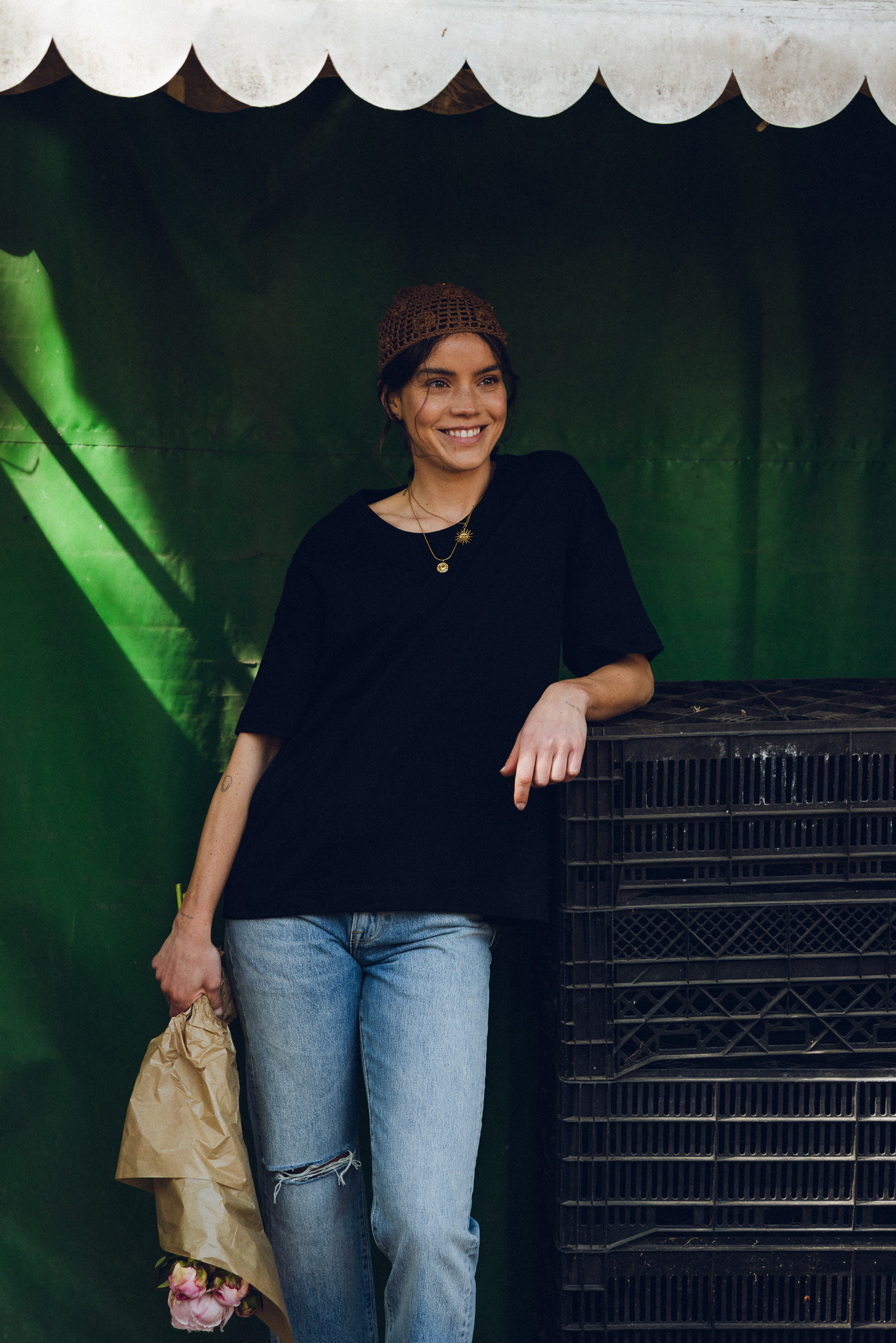ZOSIA Tshirt oversize czerń